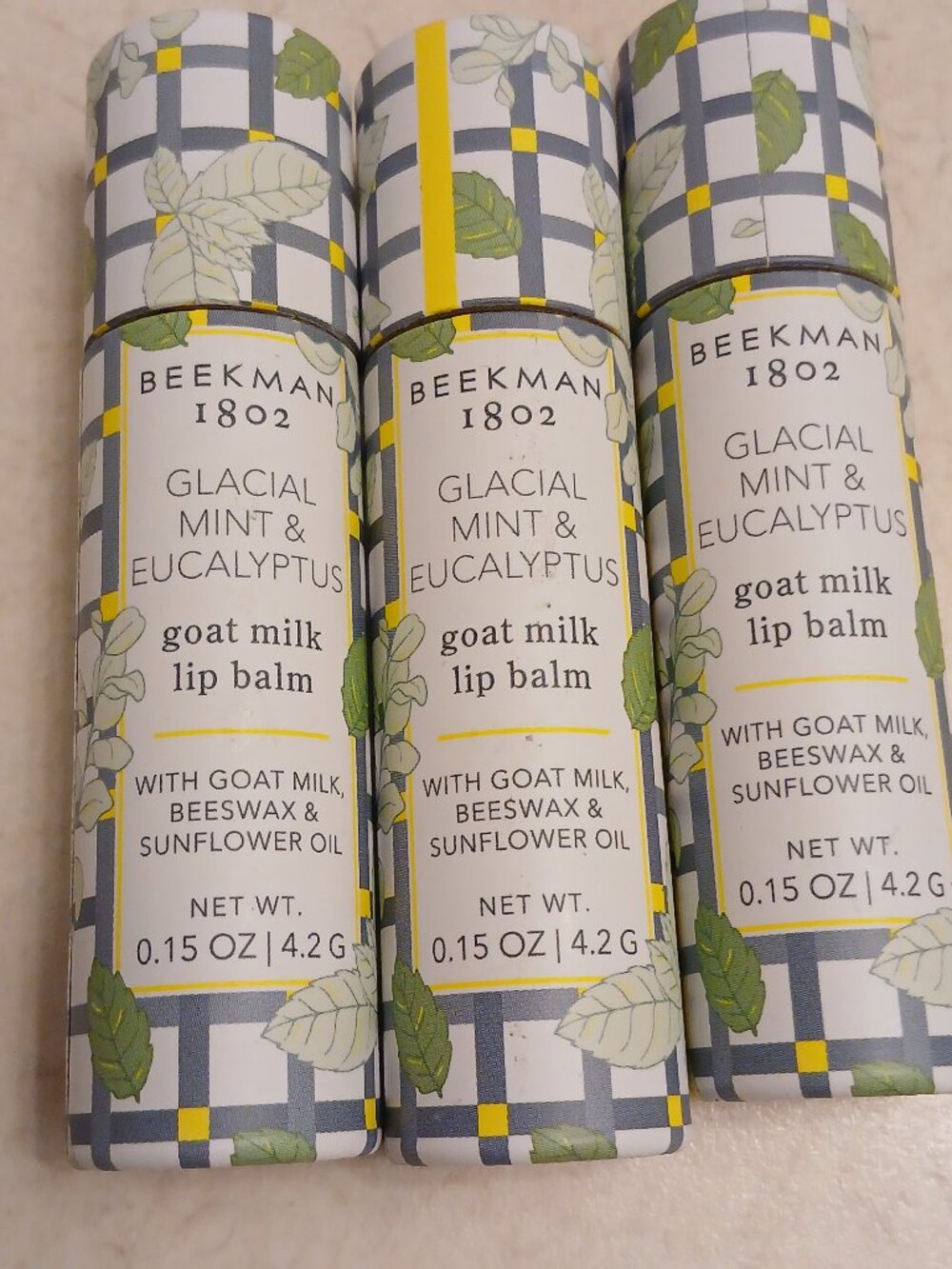 Beekman 1802 Goat Milk Lip Balm Trio